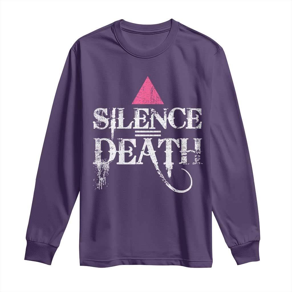 Silence Death Long Sleeve Shirt LGBTQ Pride Month - Wonder Print Shop