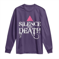 Silence Death Long Sleeve Shirt LGBTQ Pride Month - Wonder Print Shop