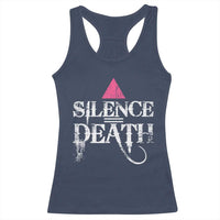 Silence Death Racerback Tank Top LGBTQ Pride Month - Wonder Print Shop