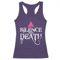 Silence Death Racerback Tank Top LGBTQ Pride Month - Wonder Print Shop