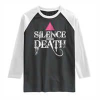 Silence Death Raglan Shirt LGBTQ Pride Month - Wonder Print Shop
