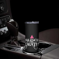 Silence Death Skinny Tumbler LGBTQ Pride Month - Wonder Print Shop