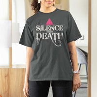 Silence Death T Shirt For Women LGBTQ Pride Month - Wonder Print Shop