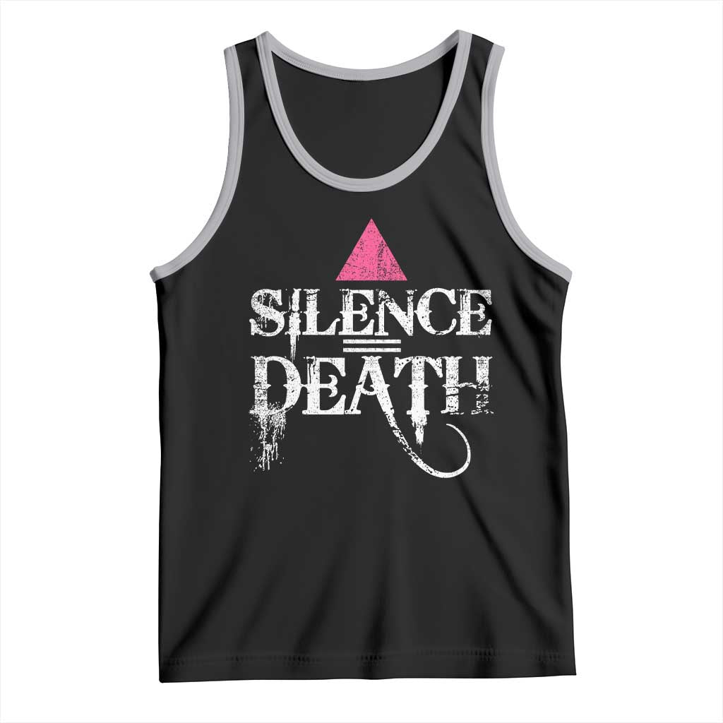 Silence Death Tank Top LGBTQ Pride Month - Wonder Print Shop