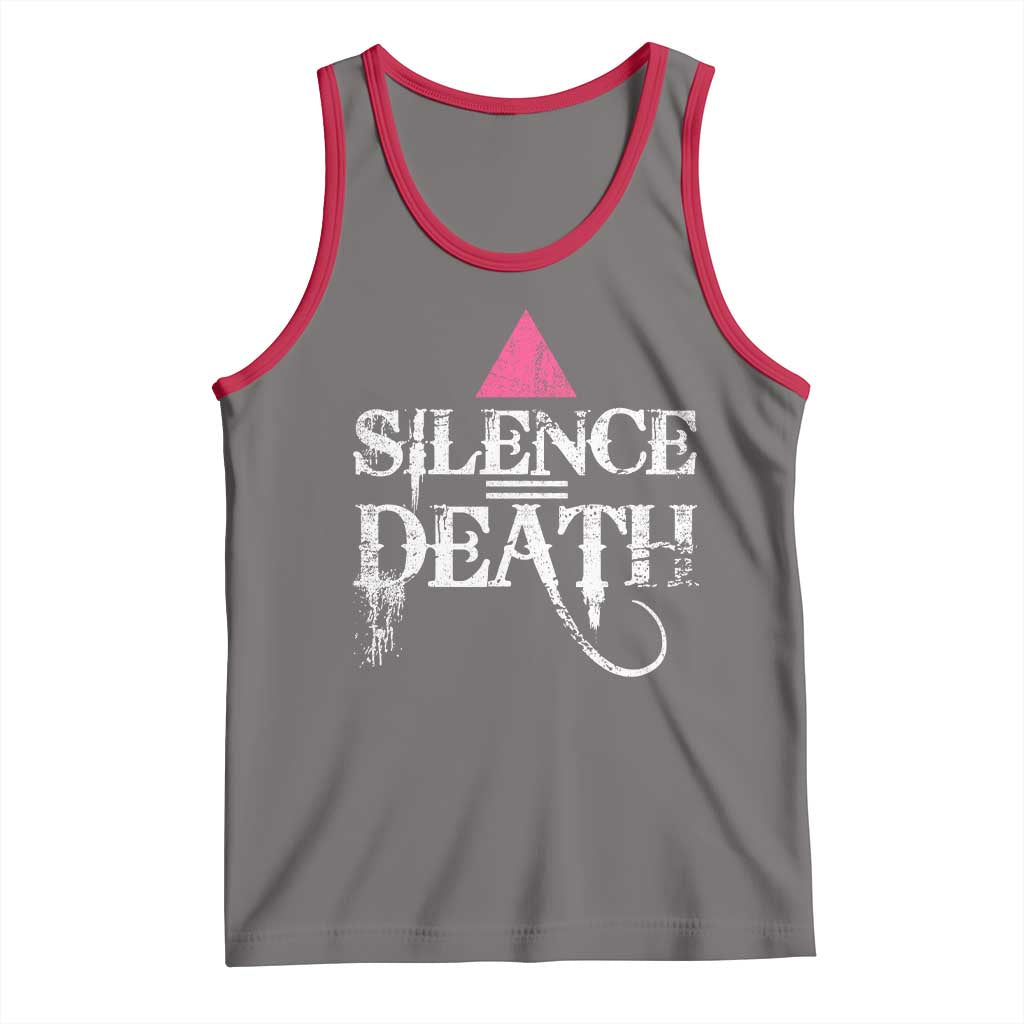 Silence Death Tank Top LGBTQ Pride Month - Wonder Print Shop