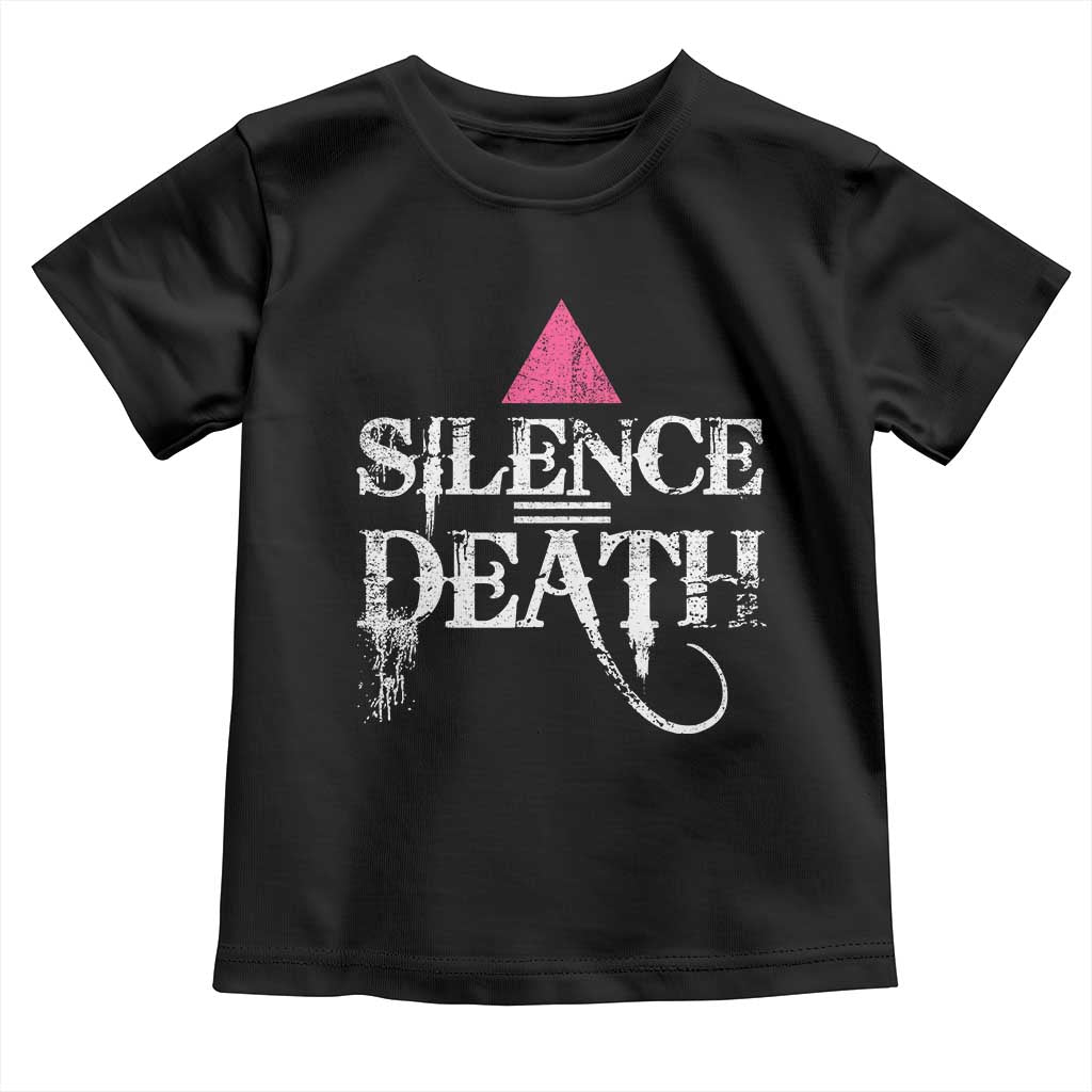 Silence Death Toddler T Shirt LGBTQ Pride Month - Wonder Print Shop