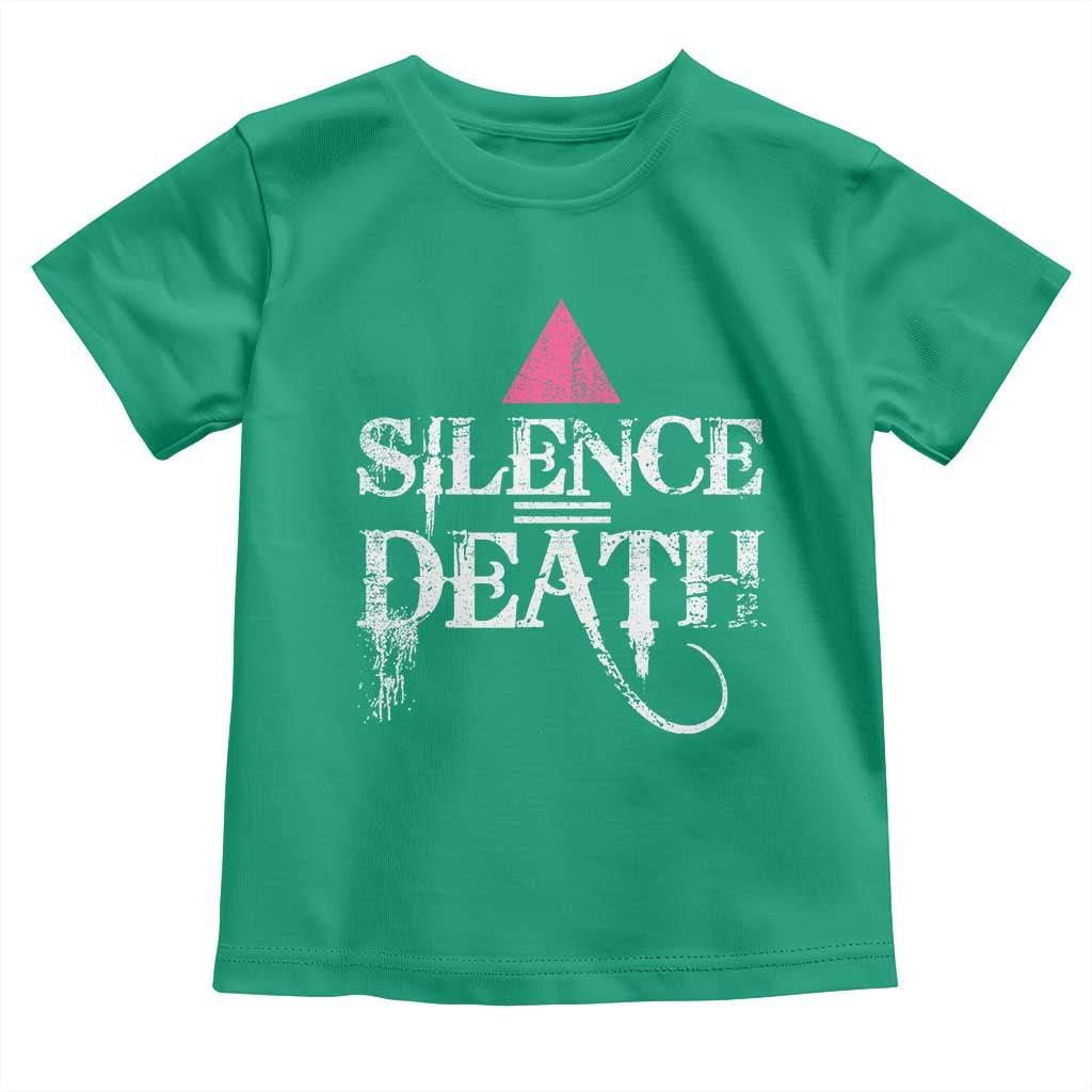Silence Death Toddler T Shirt LGBTQ Pride Month - Wonder Print Shop