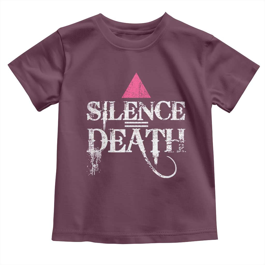 Silence Death Toddler T Shirt LGBTQ Pride Month - Wonder Print Shop