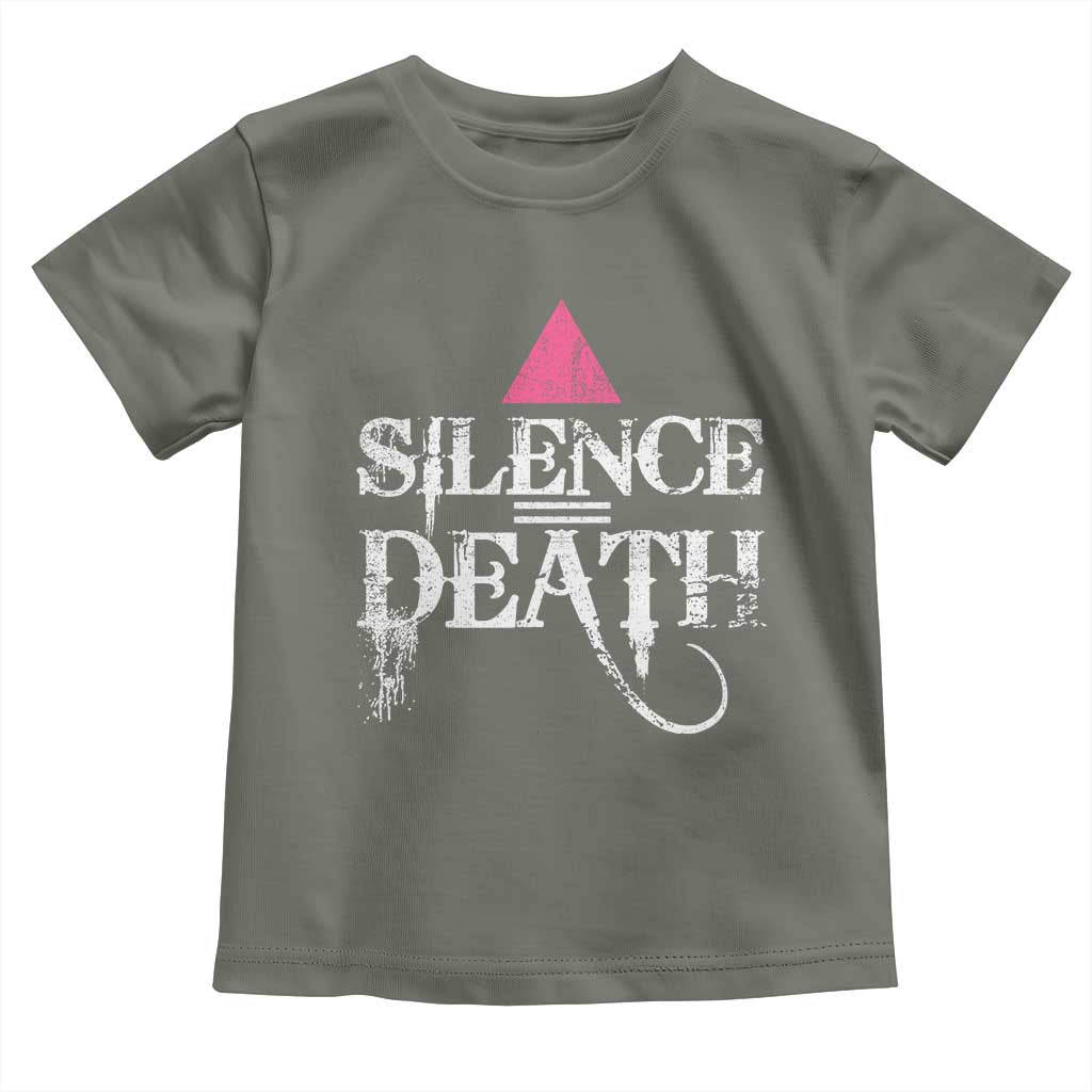 Silence Death Toddler T Shirt LGBTQ Pride Month - Wonder Print Shop