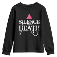 Silence Death Youth Sweatshirt LGBTQ Pride Month - Wonder Print Shop