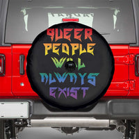 Queer Pride Spare Tire Cover Queer People Will Always Exist LGBTQIA Gay Ally - Wonder Print Shop