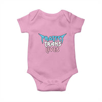 Protect Trans Lives Baby Onesie Heavy Metal - Wonder Print Shop