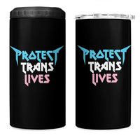 Protect Trans Lives 4 in 1 Can Cooler Tumbler Heavy Metal - Wonder Print Shop