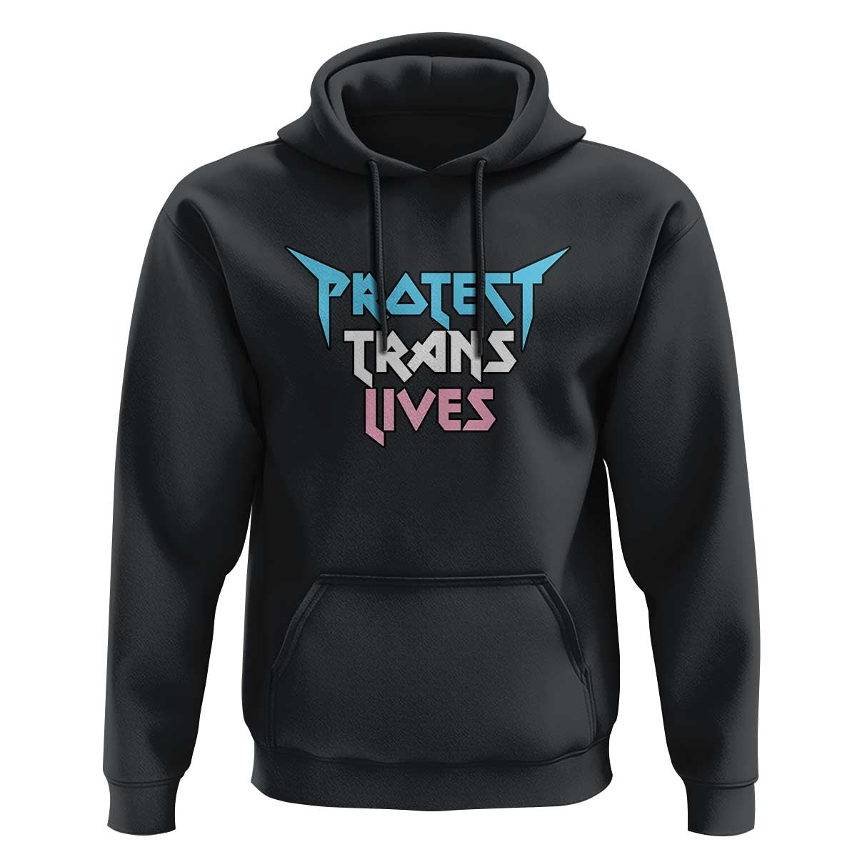 Protect Trans Lives Hoodie Heavy Metal - Wonder Print Shop