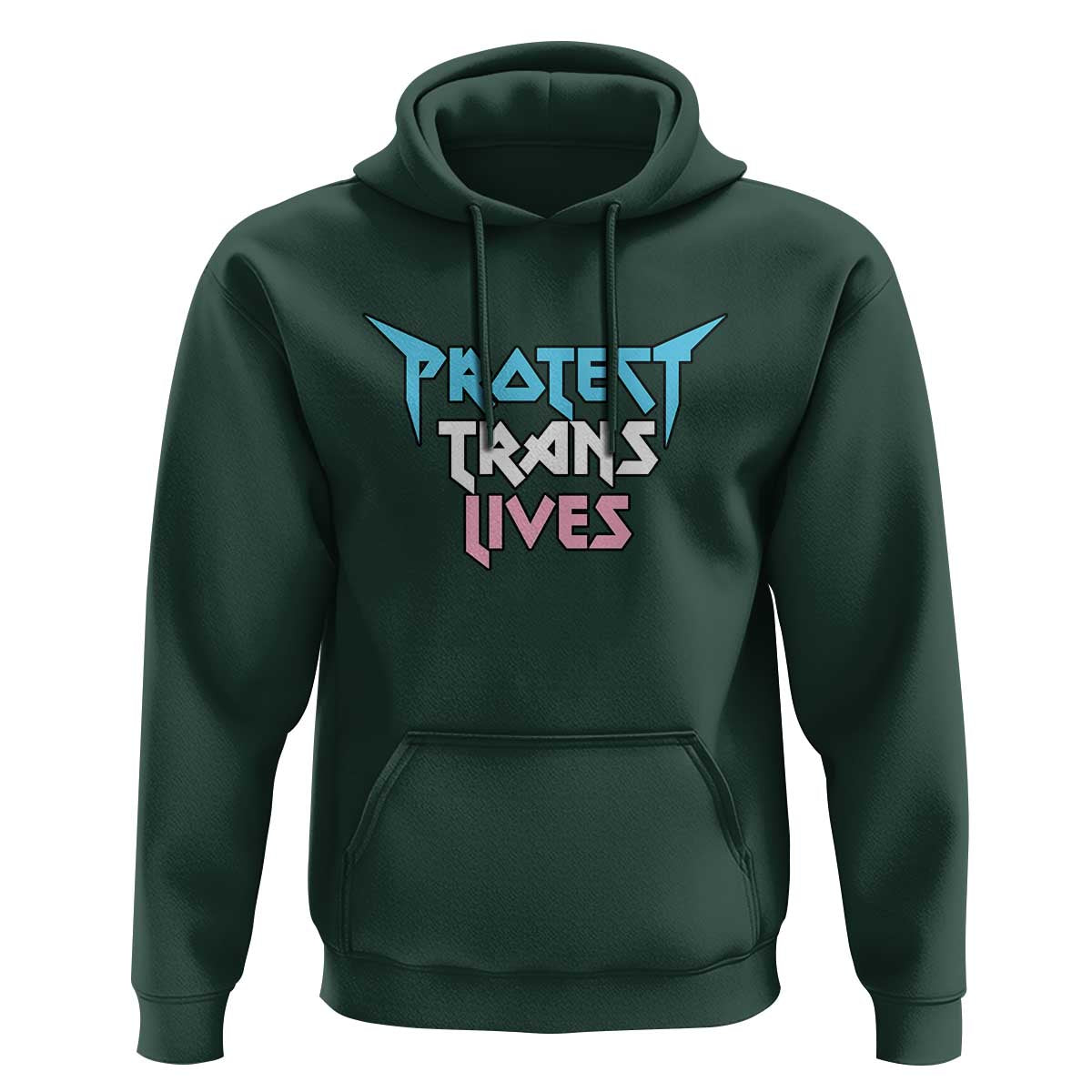 Protect Trans Lives Hoodie Heavy Metal - Wonder Print Shop