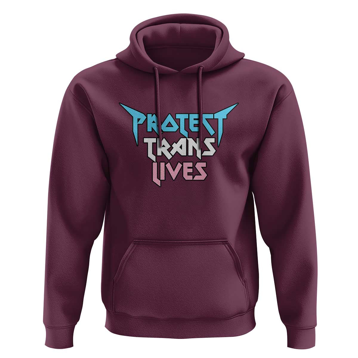 Protect Trans Lives Hoodie Heavy Metal - Wonder Print Shop