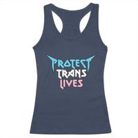 Protect Trans Lives Racerback Tank Top Heavy Metal - Wonder Print Shop