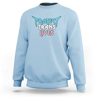 Protect Trans Lives Sweatshirt Heavy Metal - Wonder Print Shop