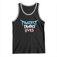Protect Trans Lives Tank Top Heavy Metal - Wonder Print Shop