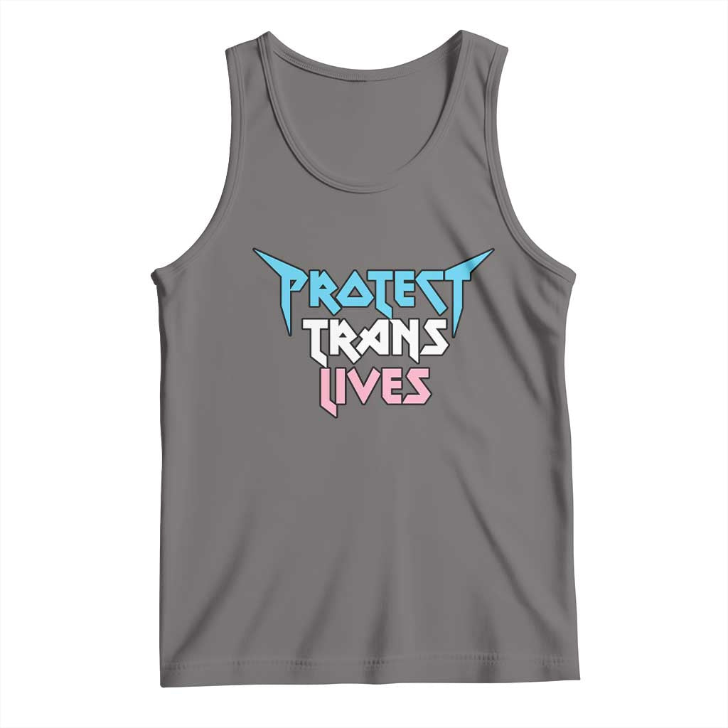 Protect Trans Lives Tank Top Heavy Metal - Wonder Print Shop