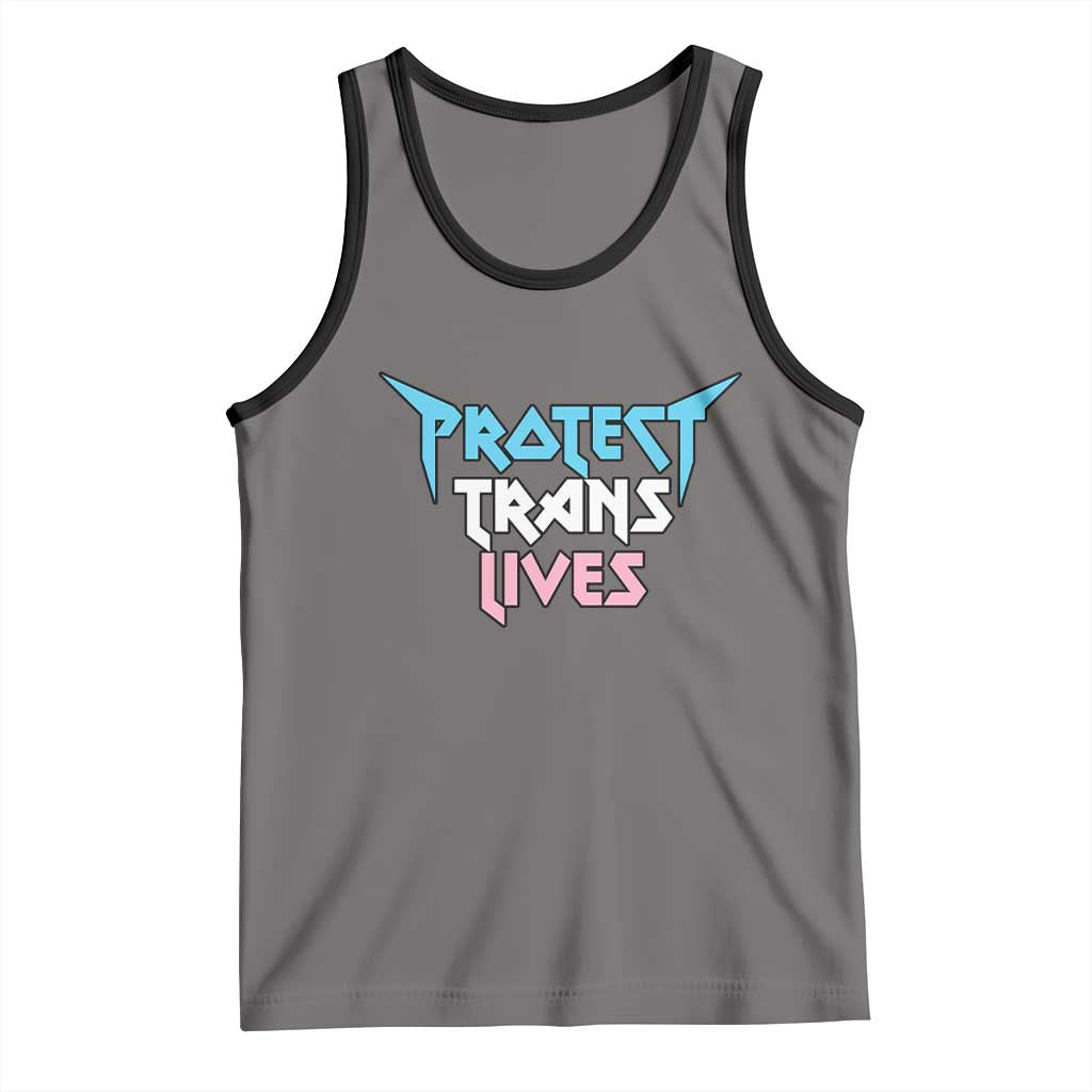Protect Trans Lives Tank Top Heavy Metal - Wonder Print Shop