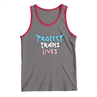 Protect Trans Lives Tank Top Heavy Metal - Wonder Print Shop