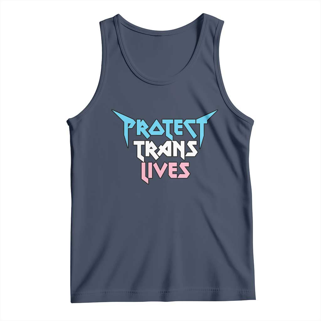 Protect Trans Lives Tank Top Heavy Metal - Wonder Print Shop