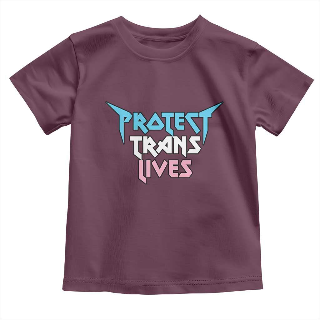 Protect Trans Lives Toddler T Shirt Heavy Metal - Wonder Print Shop