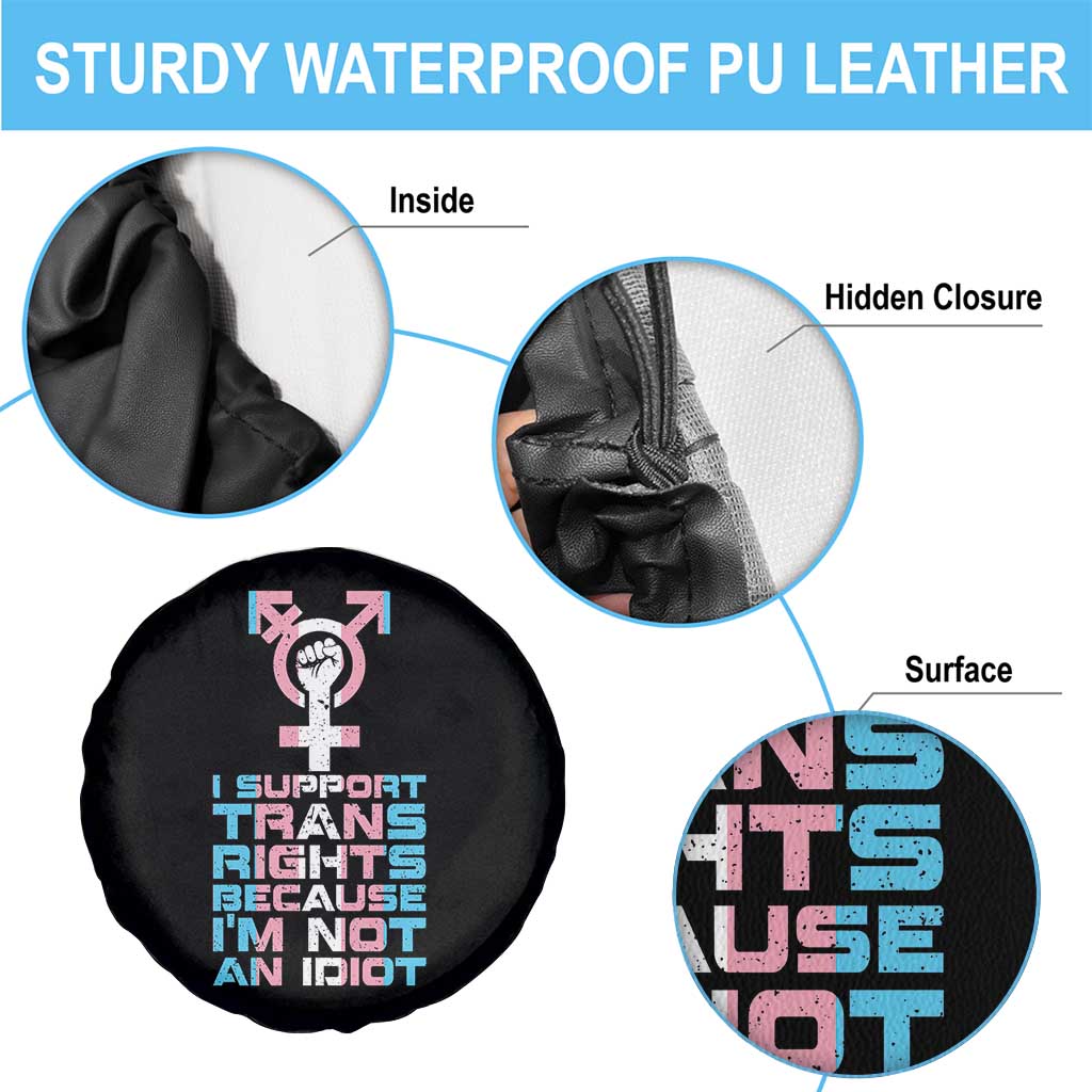 Trans Ally Spare Tire Cover Transgender Pride Flag Support