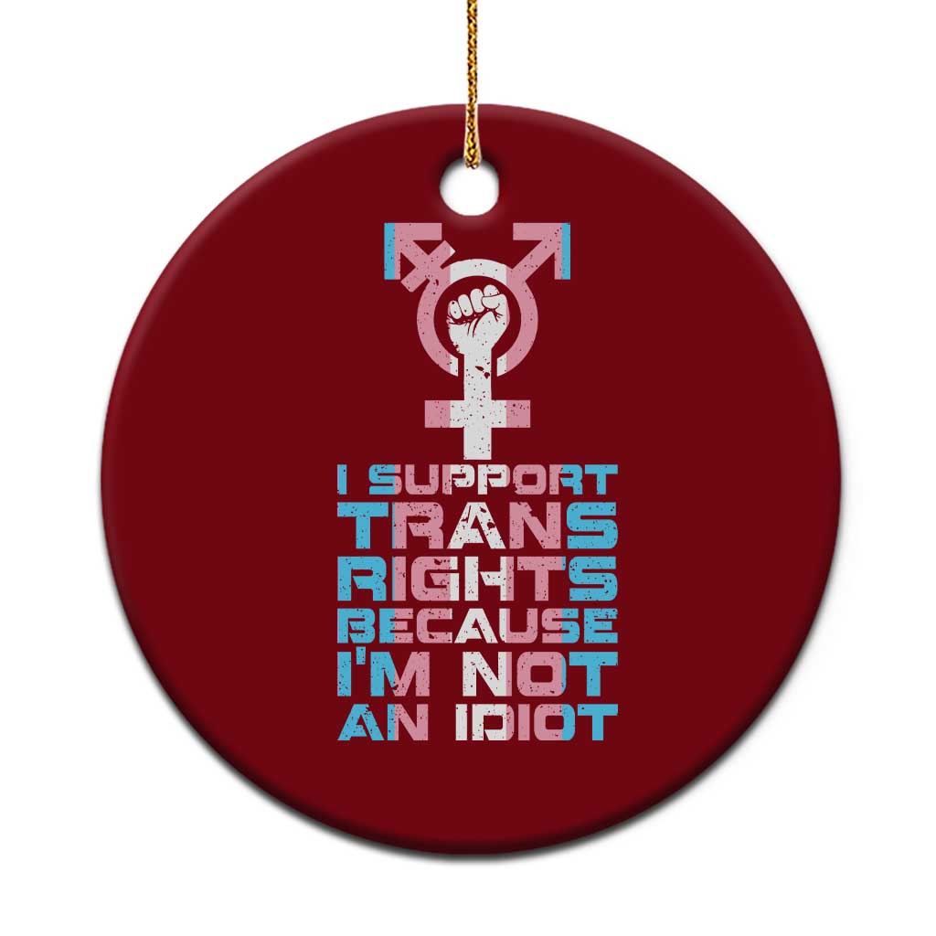 Trans Ally Ceramic Ornament Transgender Pride Flag Support - Wonder Print Shop
