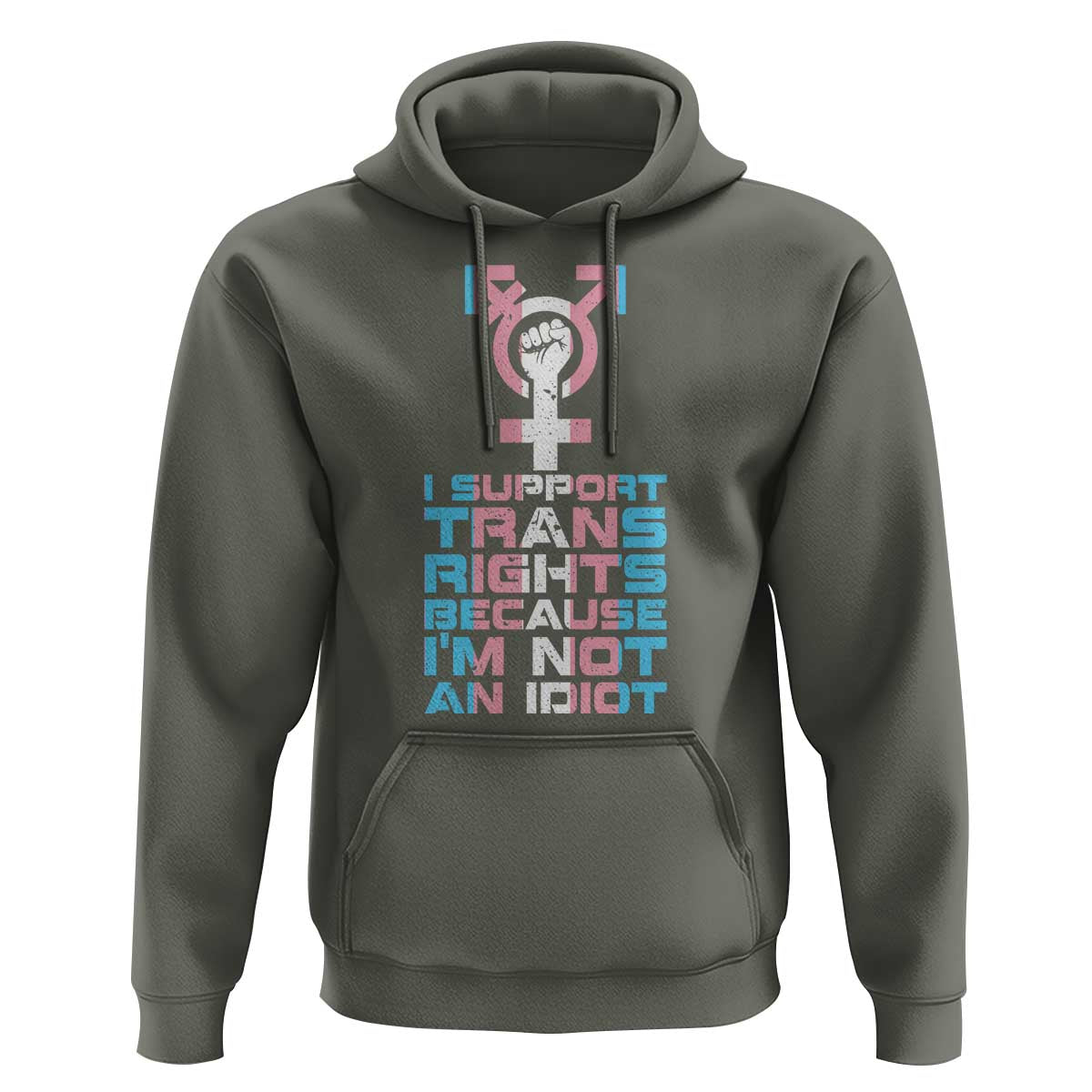 Trans Ally Hoodie Transgender Pride Flag Support