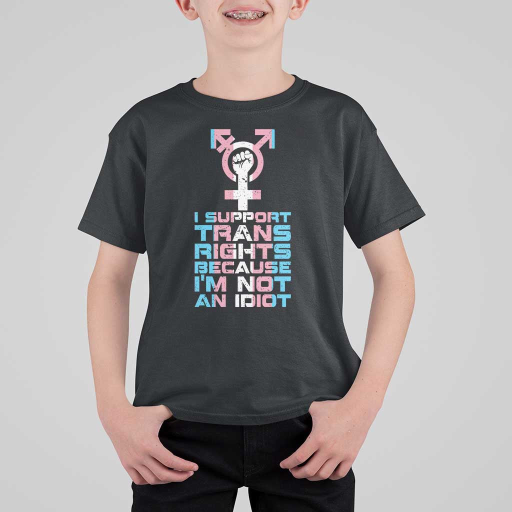 Trans Ally T Shirt For Kid Transgender Pride Flag Support