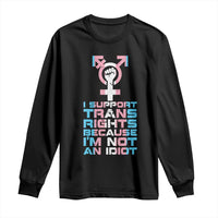Trans Ally Long Sleeve Shirt Transgender Pride Flag Support