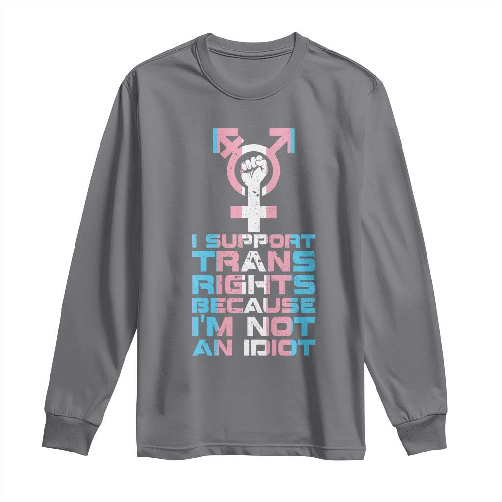 Trans Ally Long Sleeve Shirt Transgender Pride Flag Support