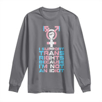 Trans Ally Long Sleeve Shirt Transgender Pride Flag Support
