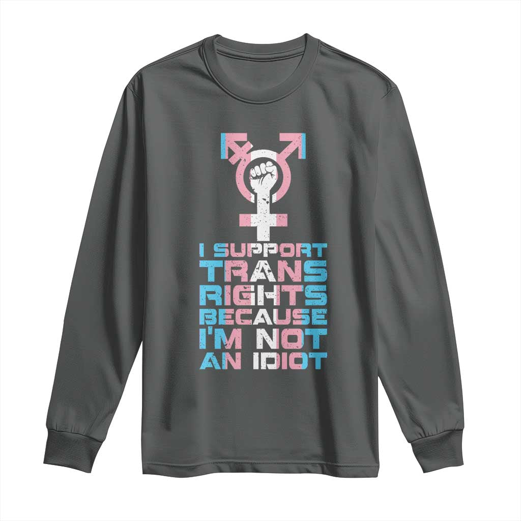 Trans Ally Long Sleeve Shirt Transgender Pride Flag Support