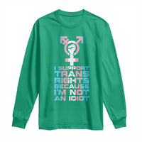 Trans Ally Long Sleeve Shirt Transgender Pride Flag Support