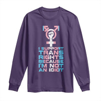 Trans Ally Long Sleeve Shirt Transgender Pride Flag Support