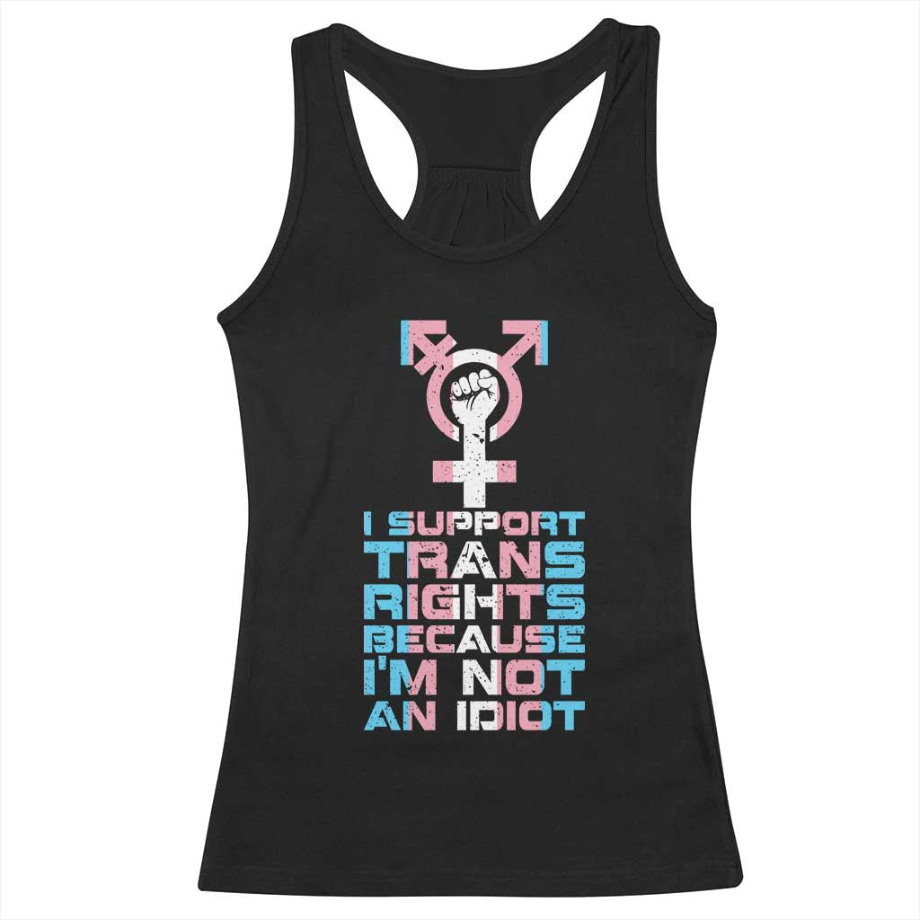 Trans Ally Racerback Tank Top Transgender Pride Flag Support
