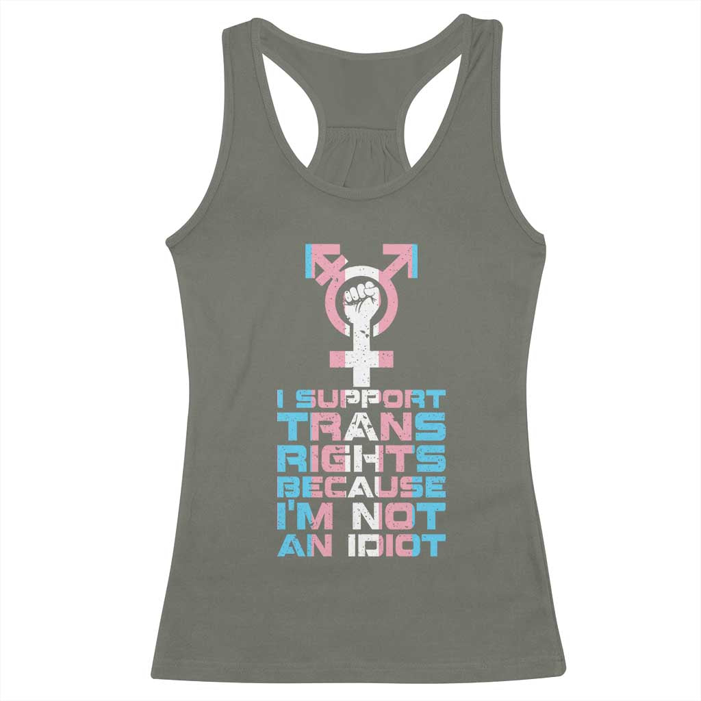 Trans Ally Racerback Tank Top Transgender Pride Flag Support