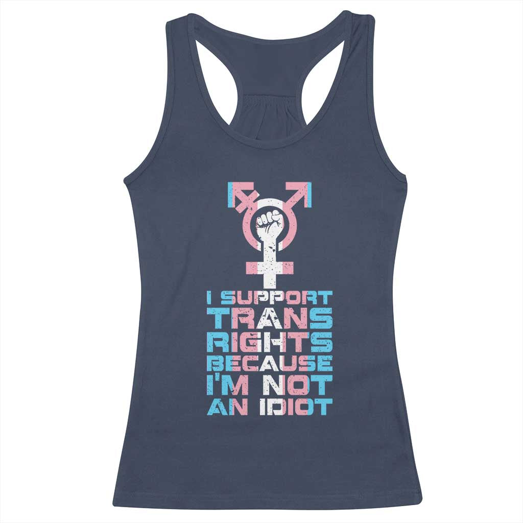 Trans Ally Racerback Tank Top Transgender Pride Flag Support