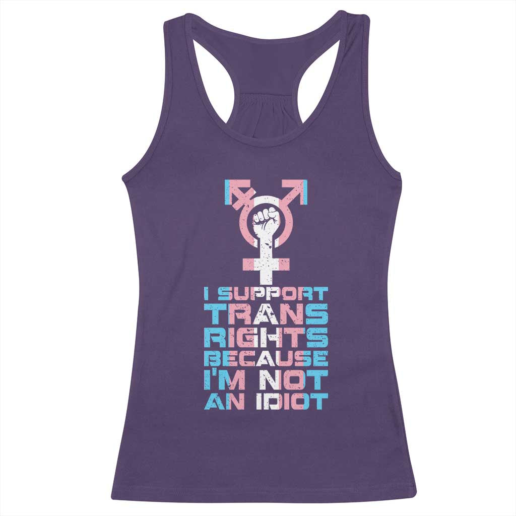 Trans Ally Racerback Tank Top Transgender Pride Flag Support