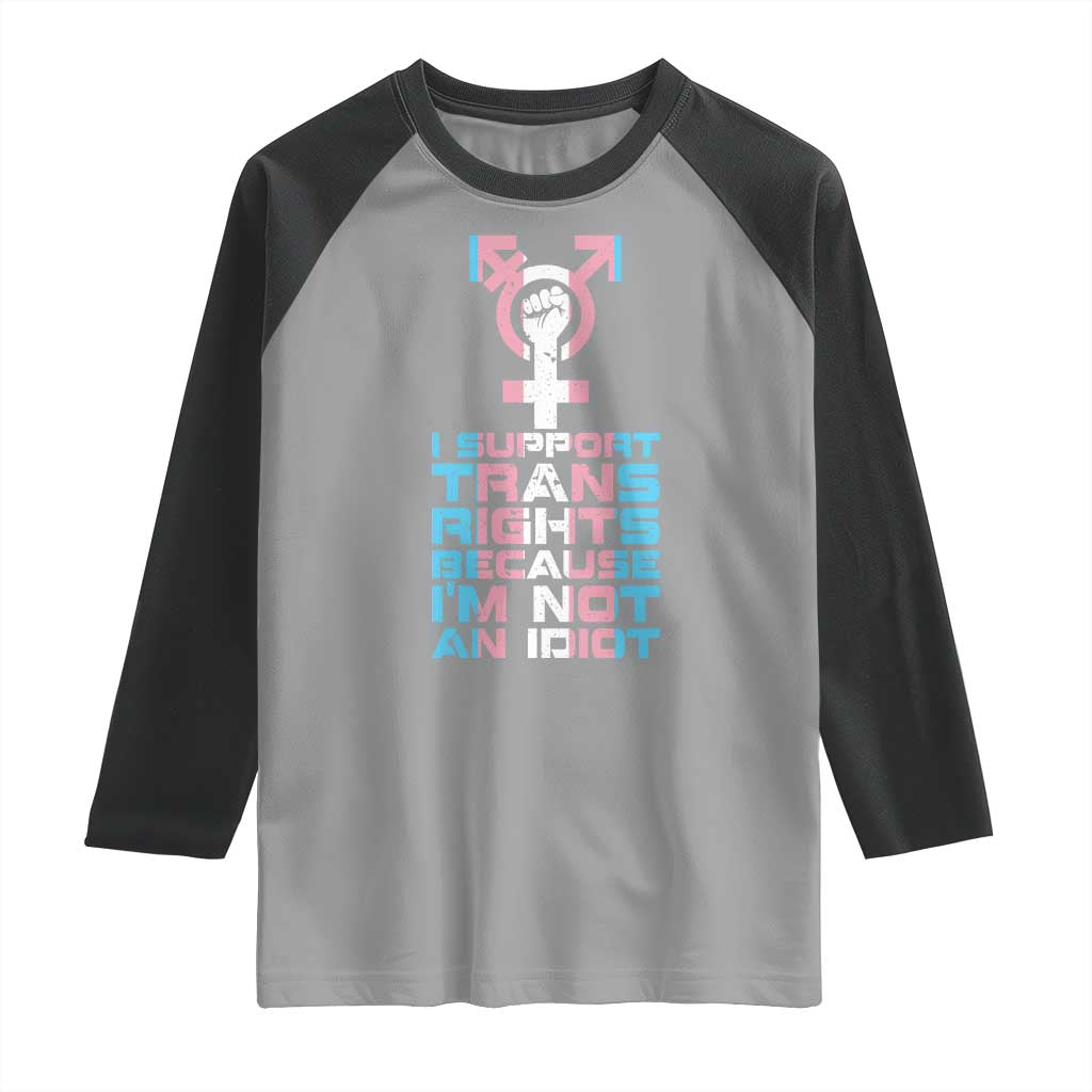 Trans Ally Raglan Shirt Transgender Pride Flag Support