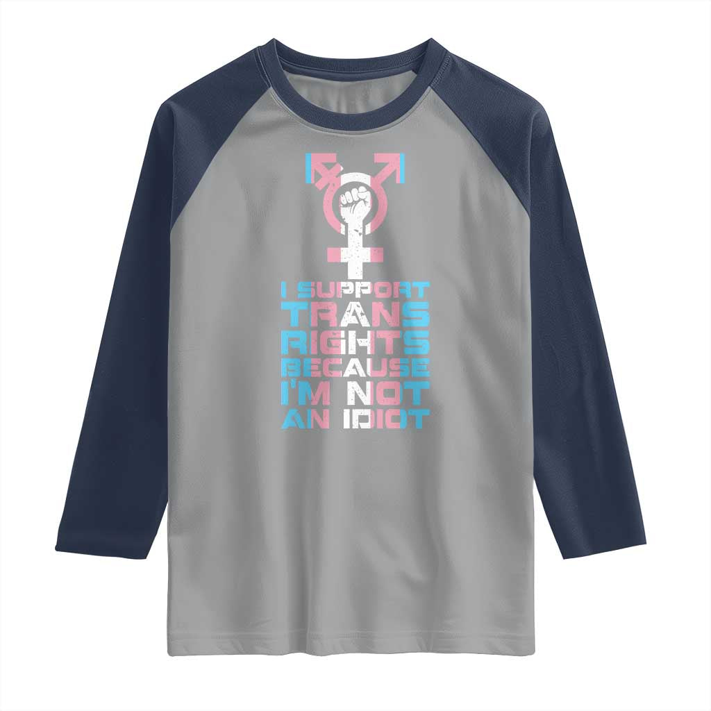 Trans Ally Raglan Shirt Transgender Pride Flag Support