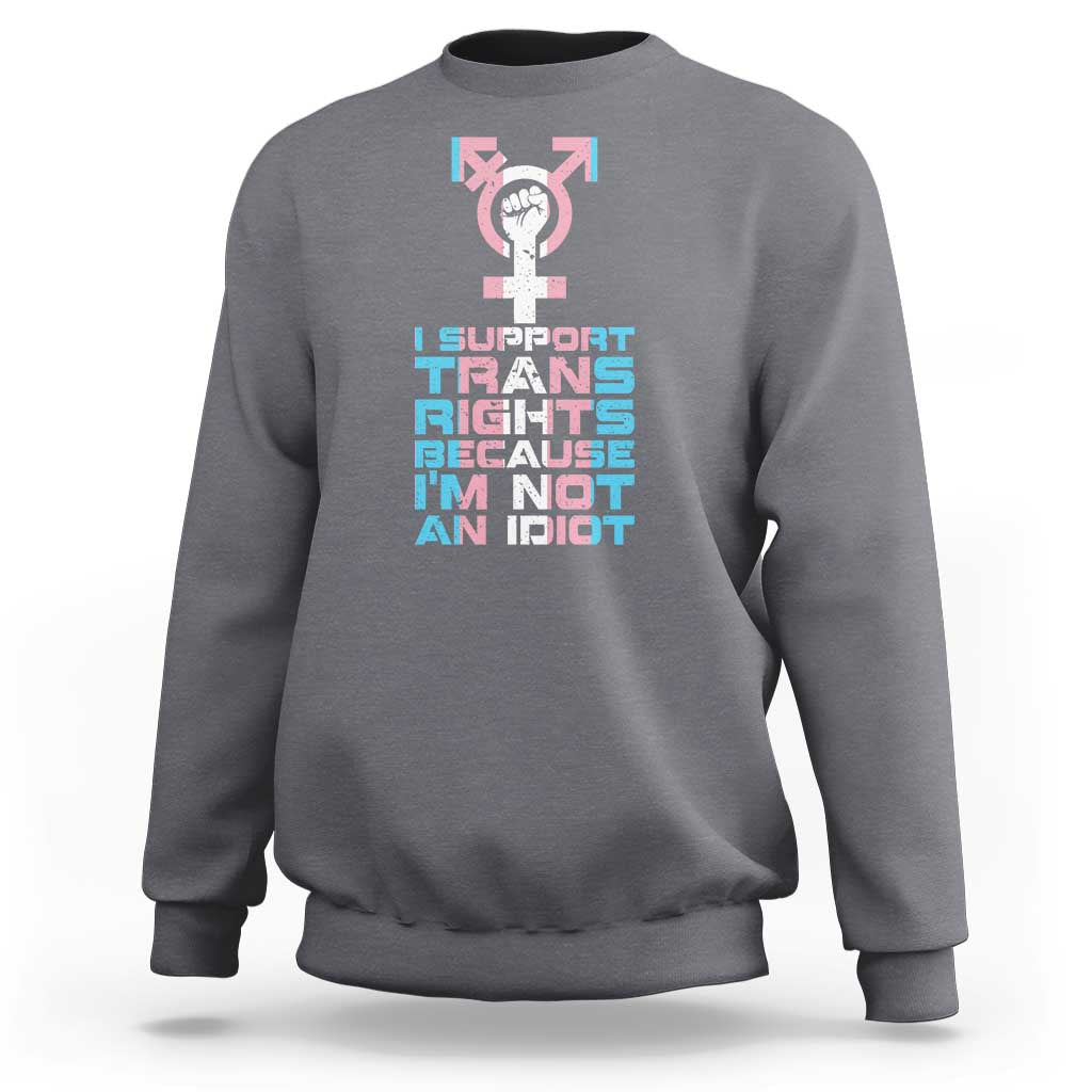 Trans Ally Sweatshirt Transgender Pride Flag Support