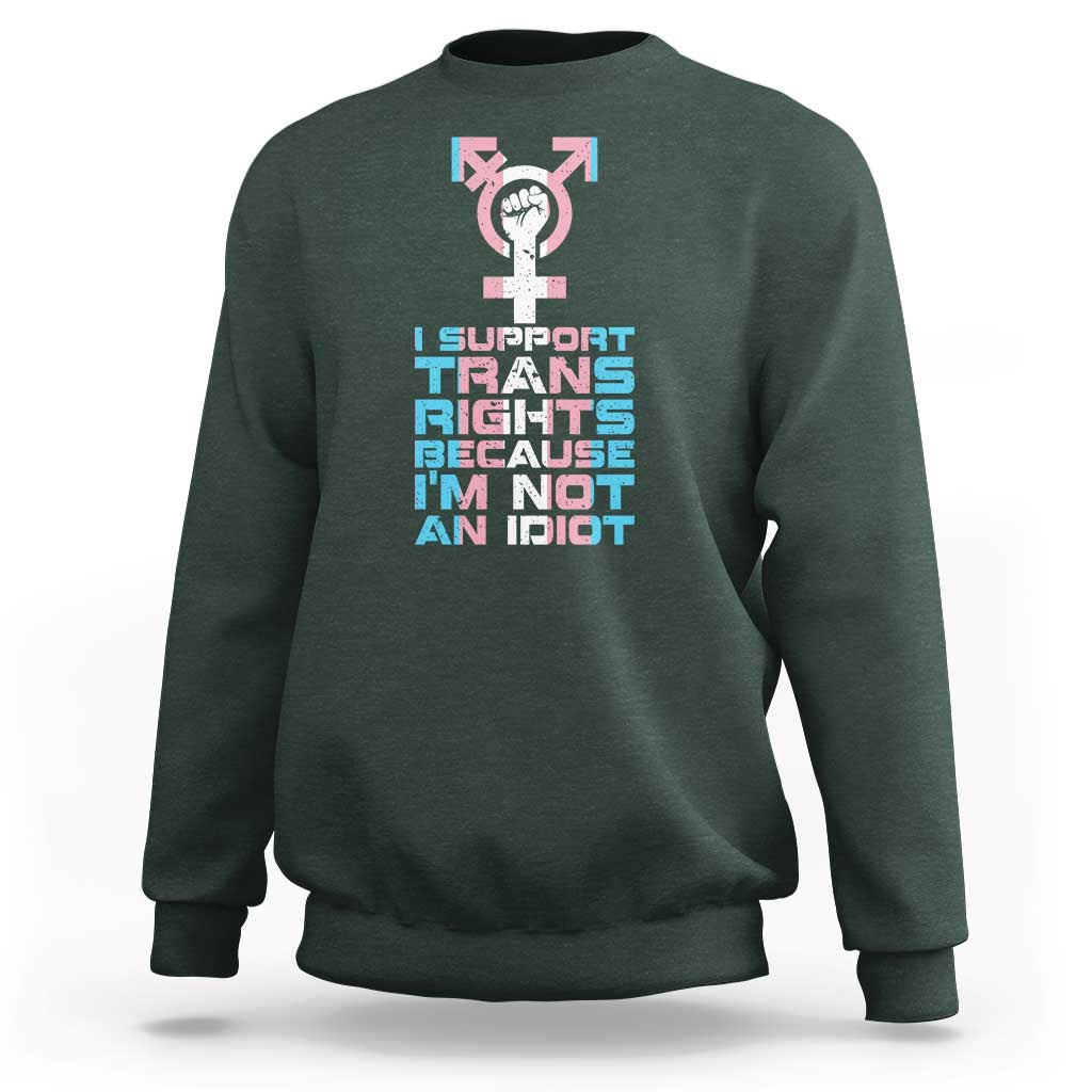 Trans Ally Sweatshirt Transgender Pride Flag Support