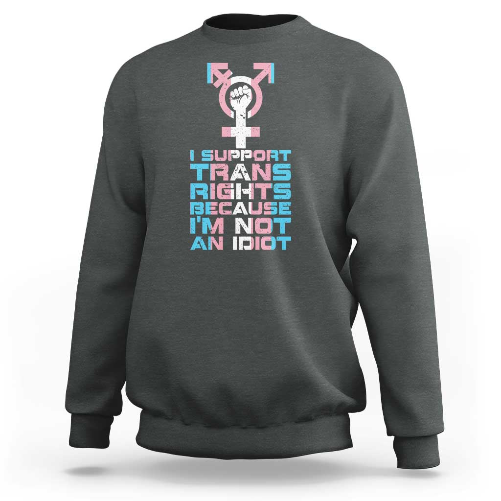 Trans Ally Sweatshirt Transgender Pride Flag Support