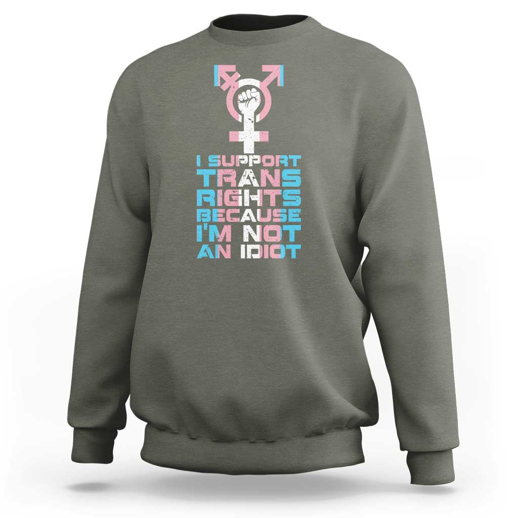 Trans Ally Sweatshirt Transgender Pride Flag Support