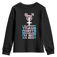 Trans Ally Youth Sweatshirt Transgender Pride Flag Support