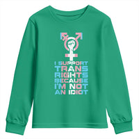 Trans Ally Youth Sweatshirt Transgender Pride Flag Support